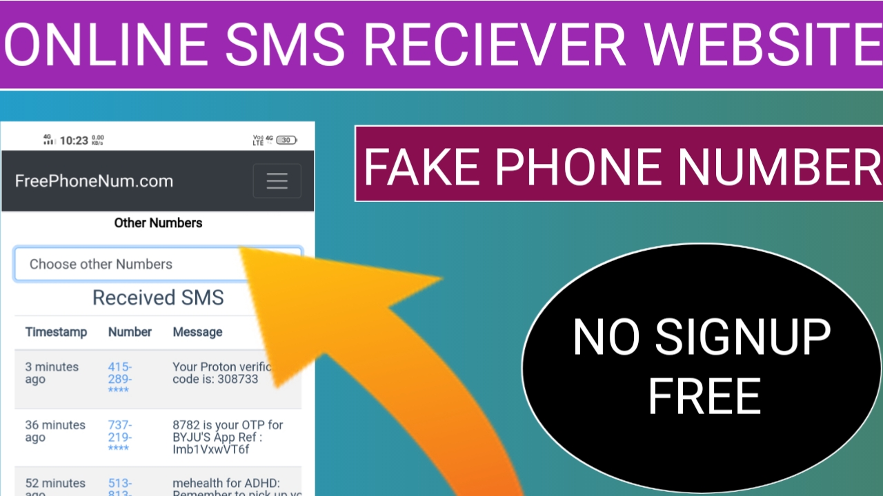 Fake Phone Number Online Sms Reciever Website